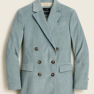 J. Crew Nayla Double-breasted blazer in Italian corduroy (Size 4)